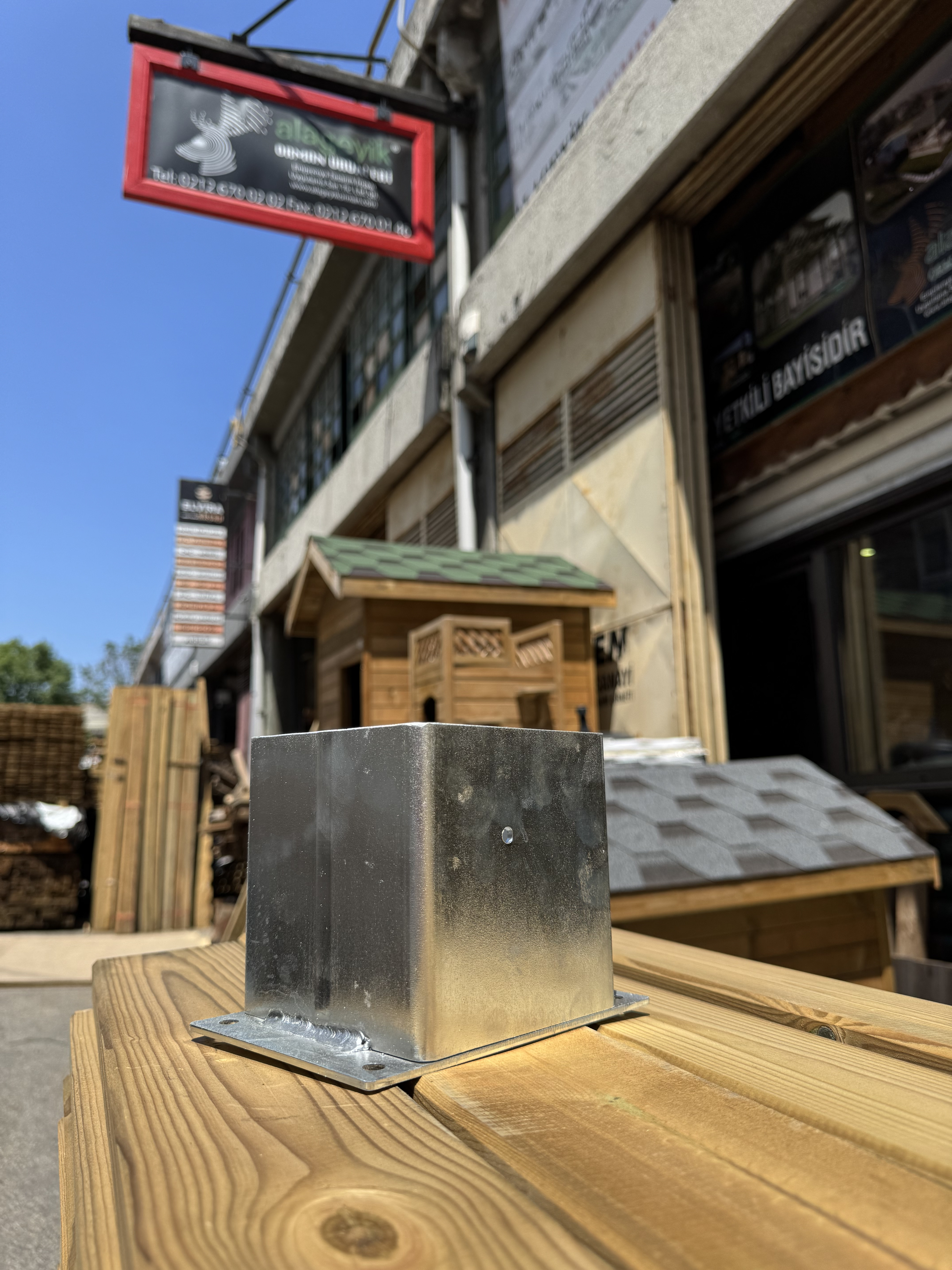 12x12 Galvanizli Kutu Ayak
