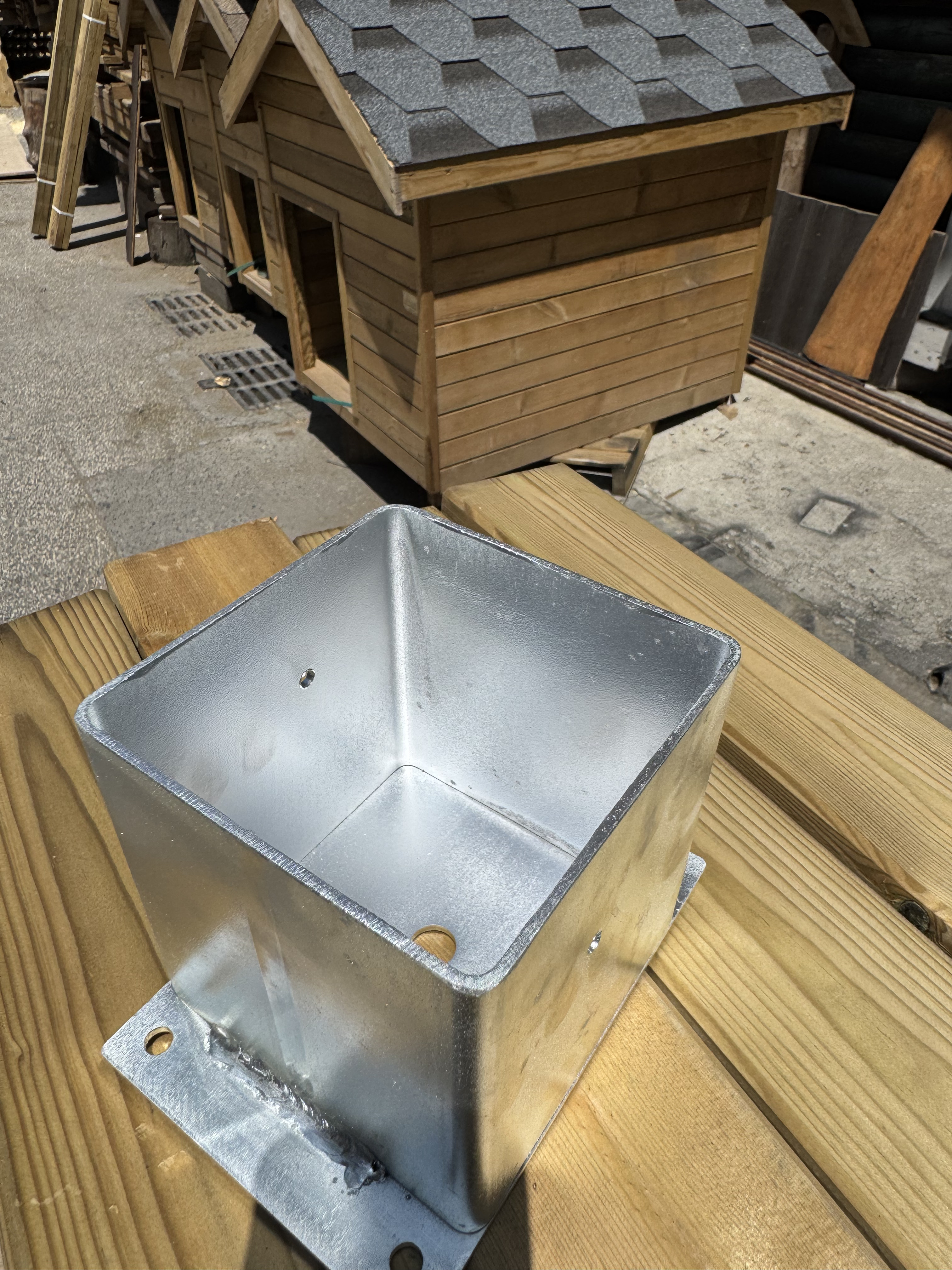 12x12 Galvanizli Kutu Ayak