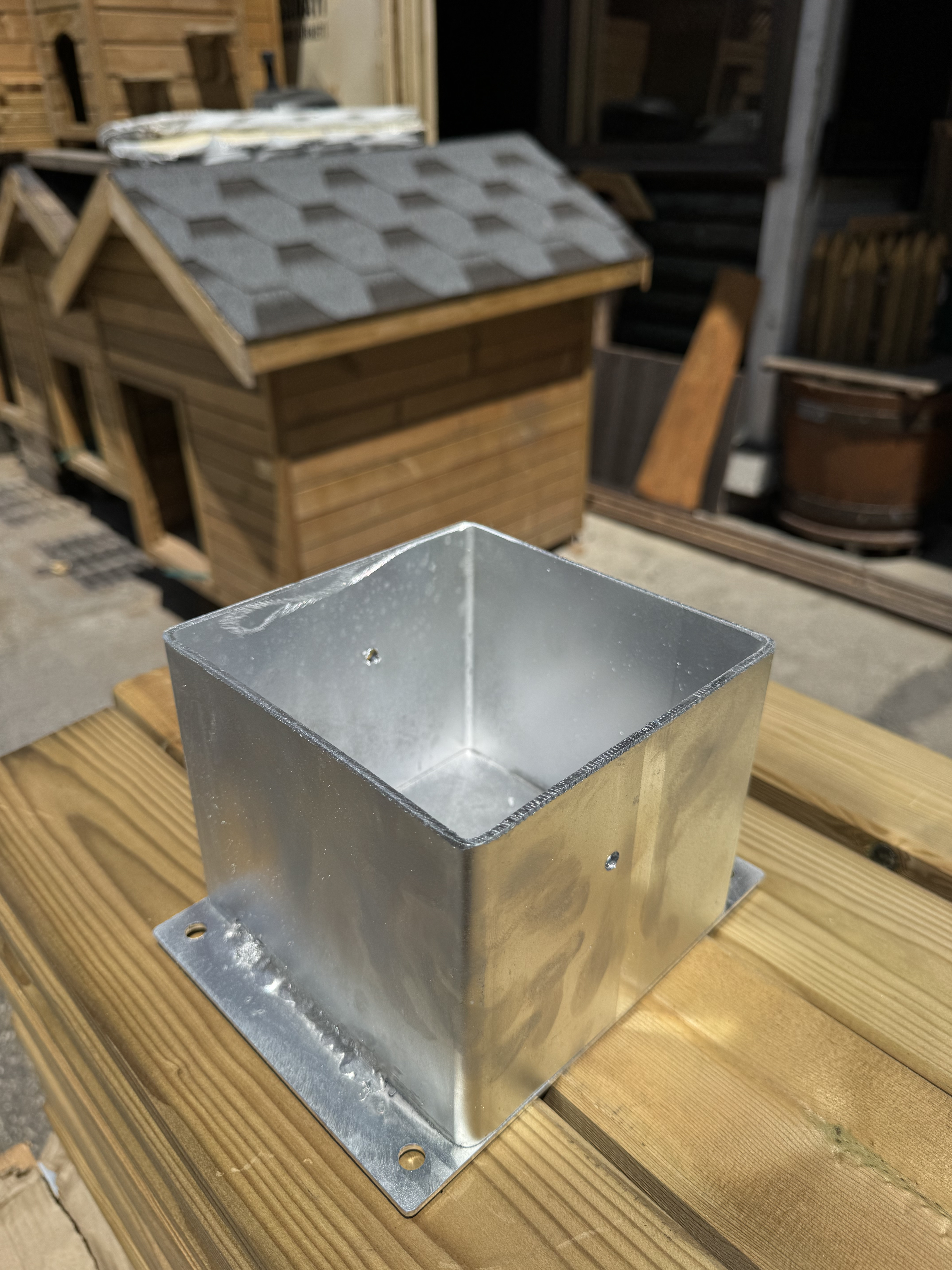 15x15 Galvanizli Kutu Ayak